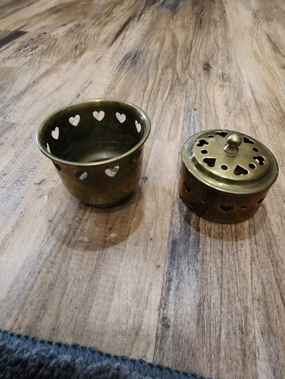Brass Heart Cutout Decor